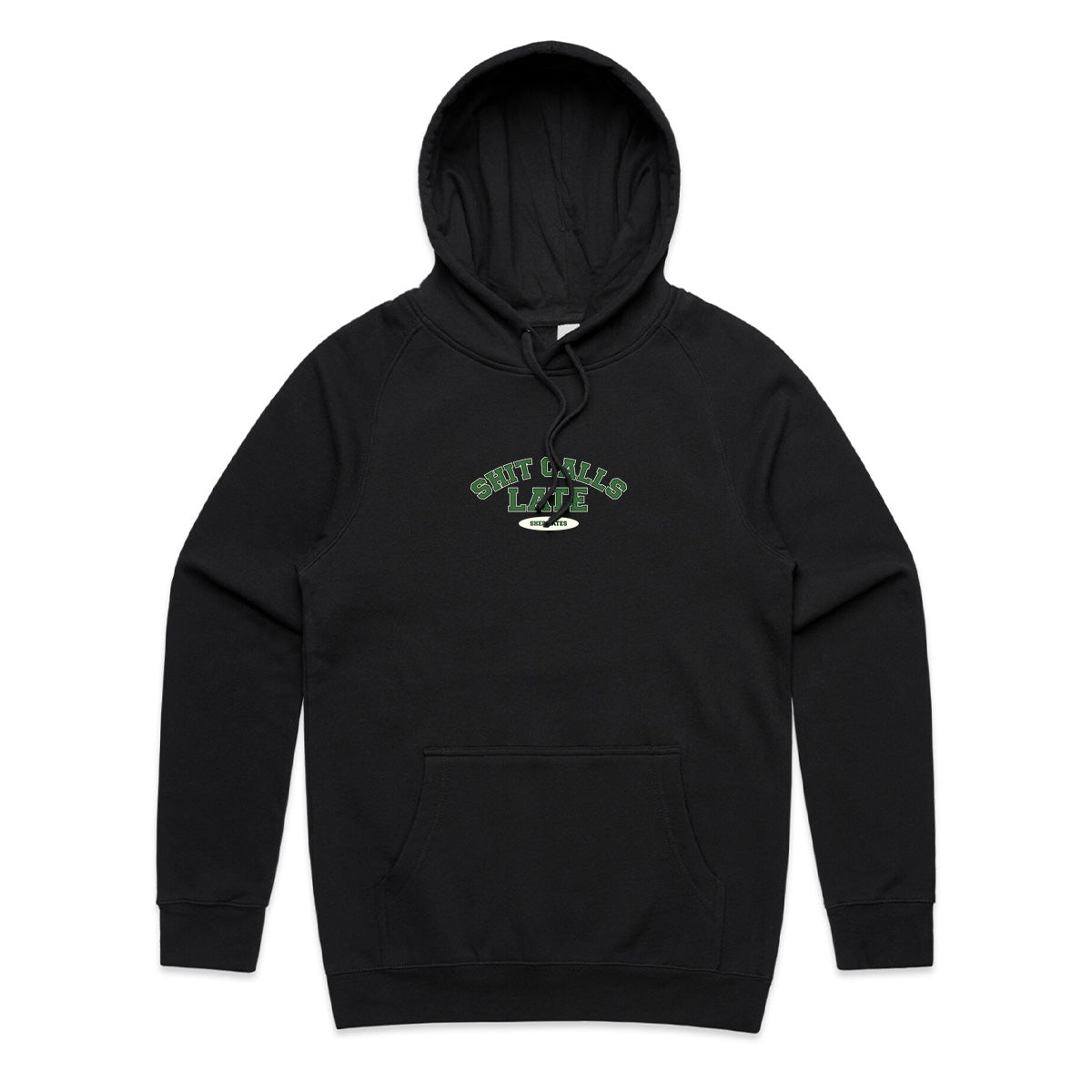 Shit Calls Late - Black Hoodie [PRE-ORDER OVER]